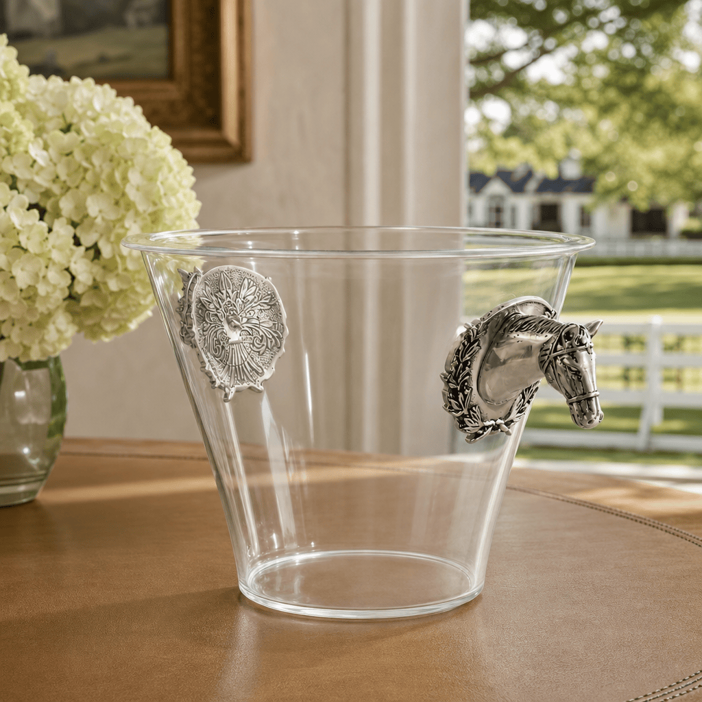 Horse Head Handle Acrylic Ice Bucket  