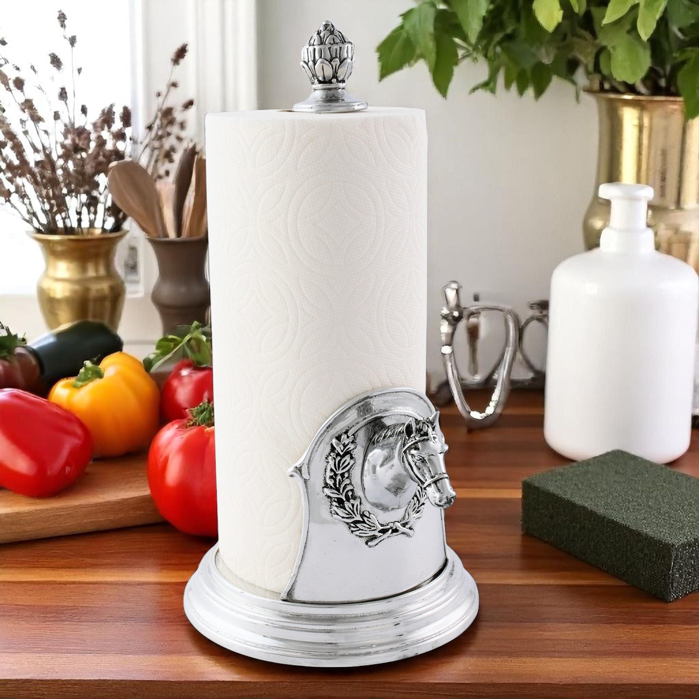 Horse Head Paper Towel Holder - Equine Exchange Tack Shop