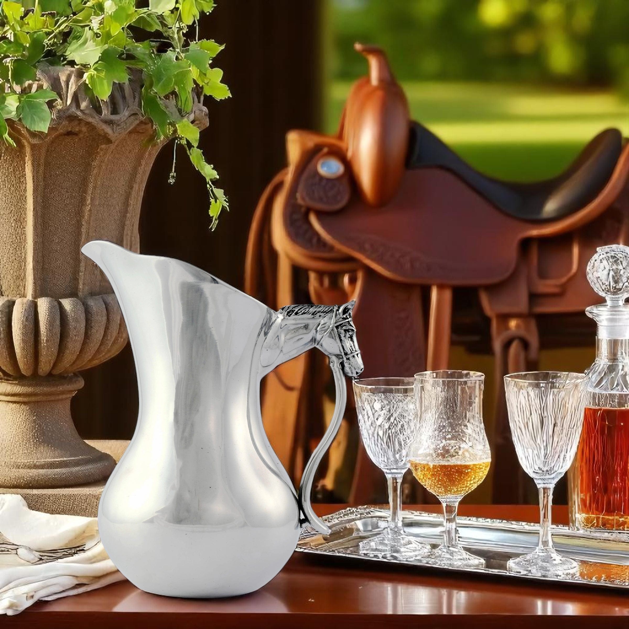 Horse Head Pitcher - Equine Exchange Tack Shop