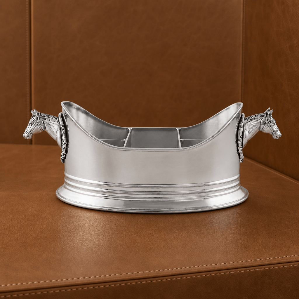 Horse Head Silverware Caddy  