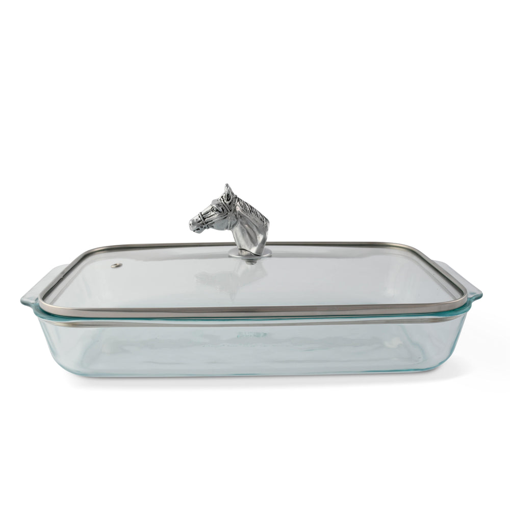 Horse Head with Pyrex 3 quart Baking Dish - Equine Exchange Tack Shop