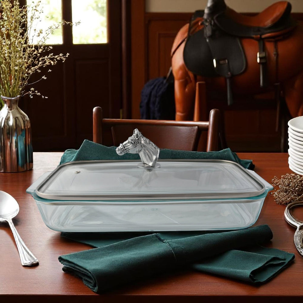 Horse Head with Pyrex 3 quart Baking Dish - Equine Exchange Tack Shop