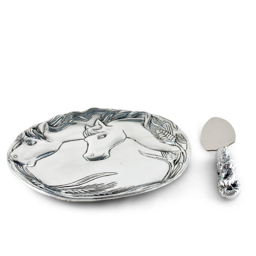 Horse Plate with Server - Equine Exchange Tack Shop