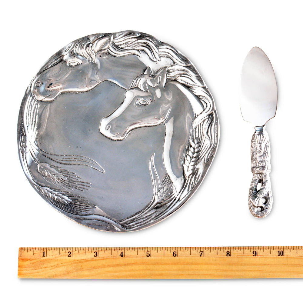 Horse Plate with Server - Equine Exchange Tack Shop