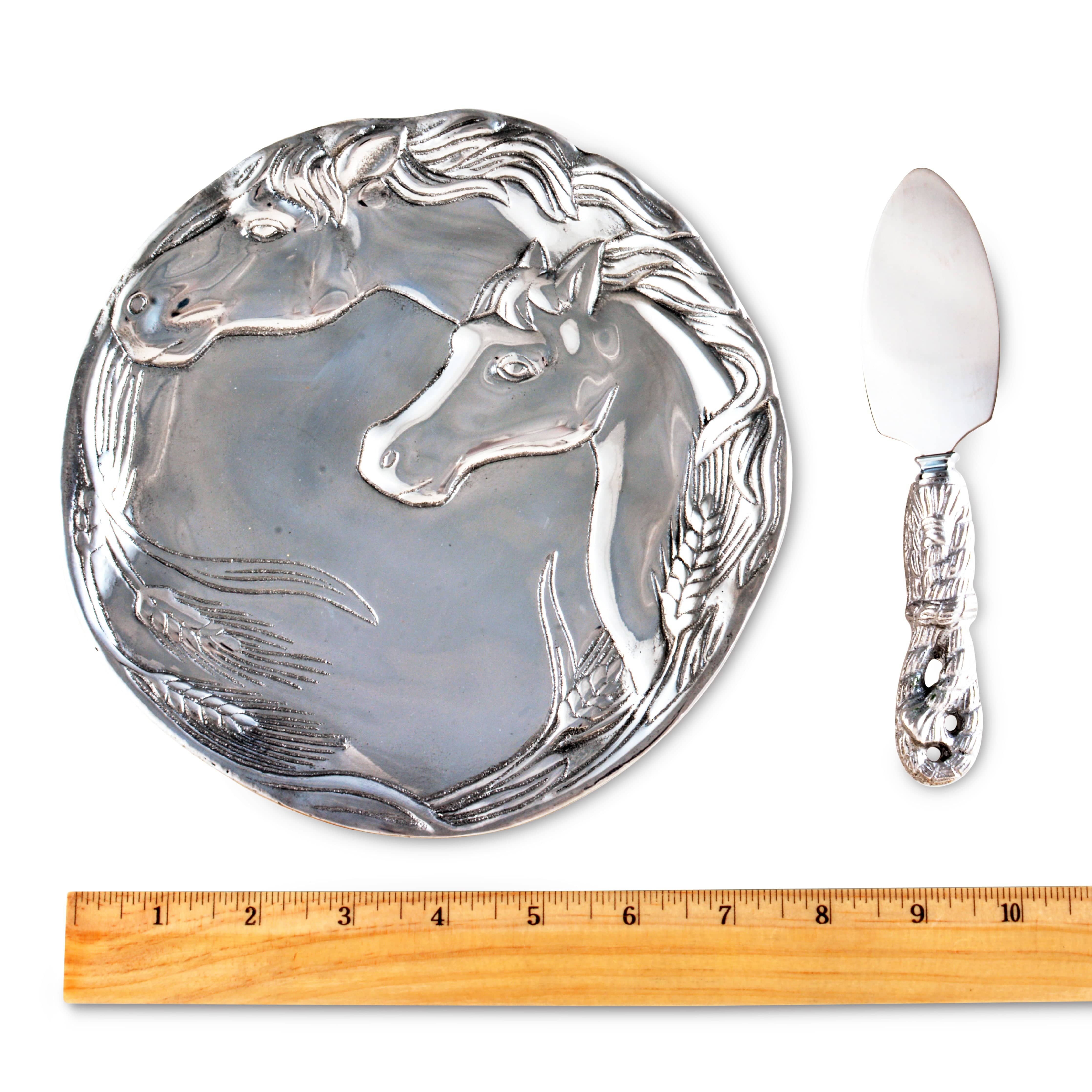 Horse Plate with Server - Equine Exchange Tack Shop
