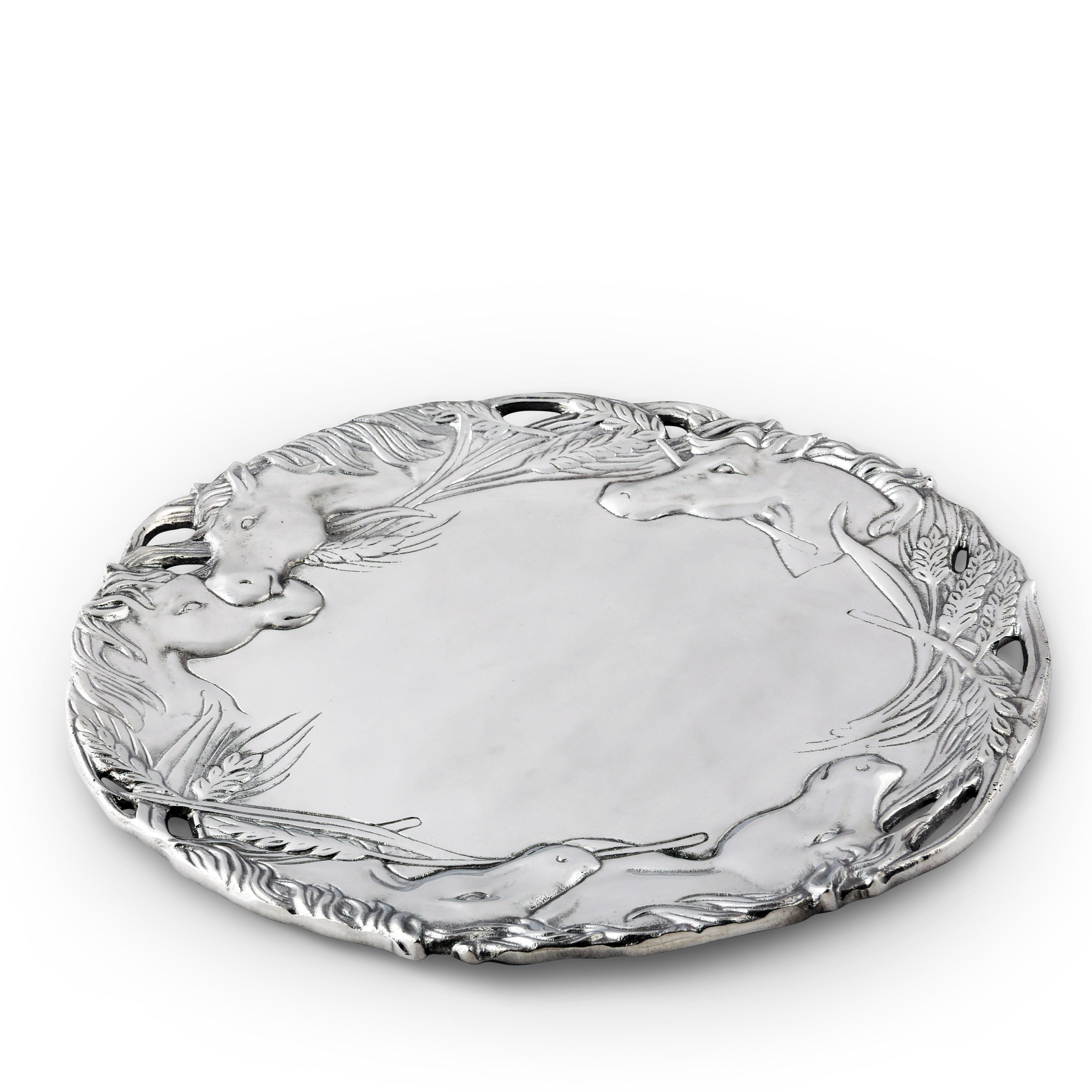 Horse Round Tray 12 - Equine Exchange Tack Shop