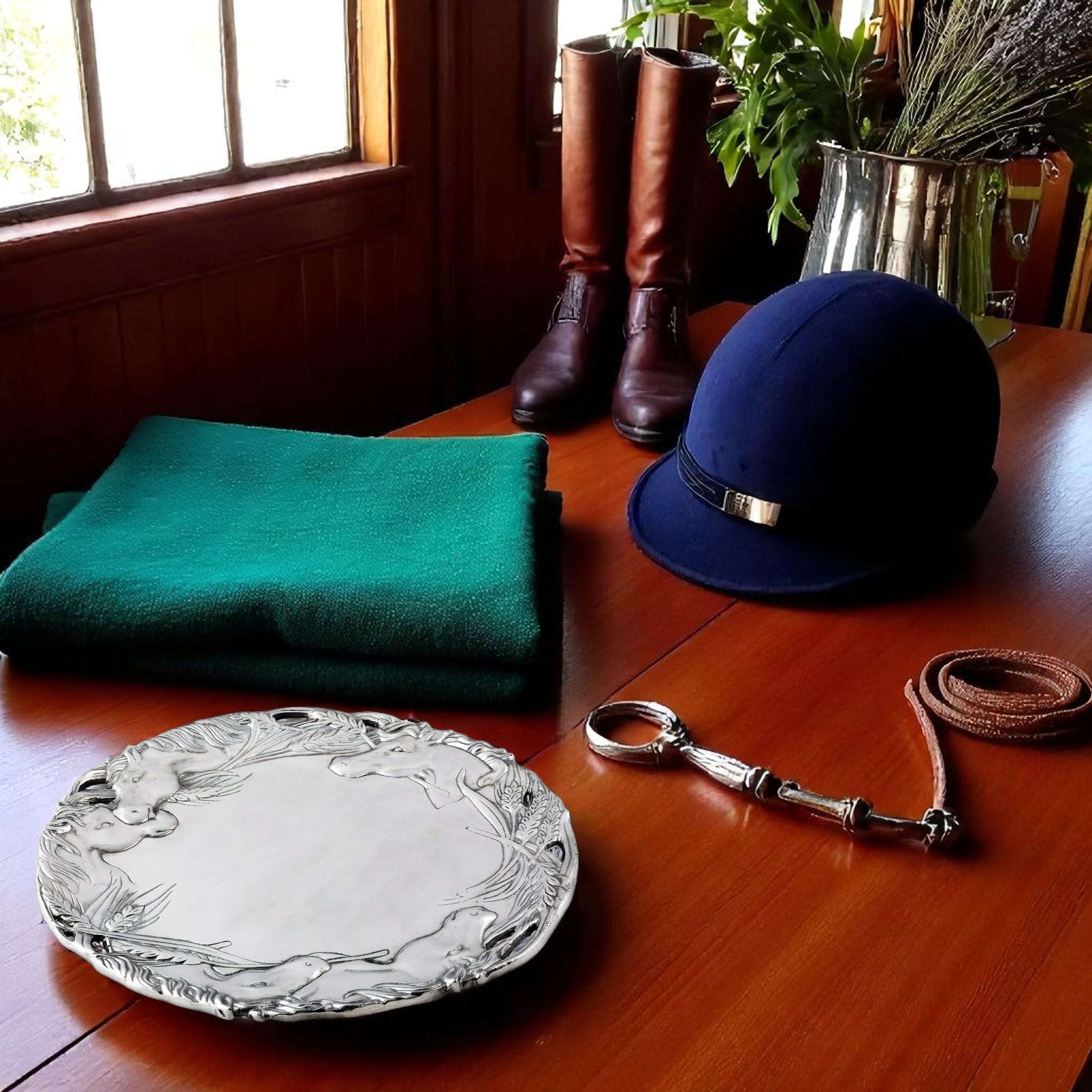 Horse Round Tray 12 - Equine Exchange Tack Shop