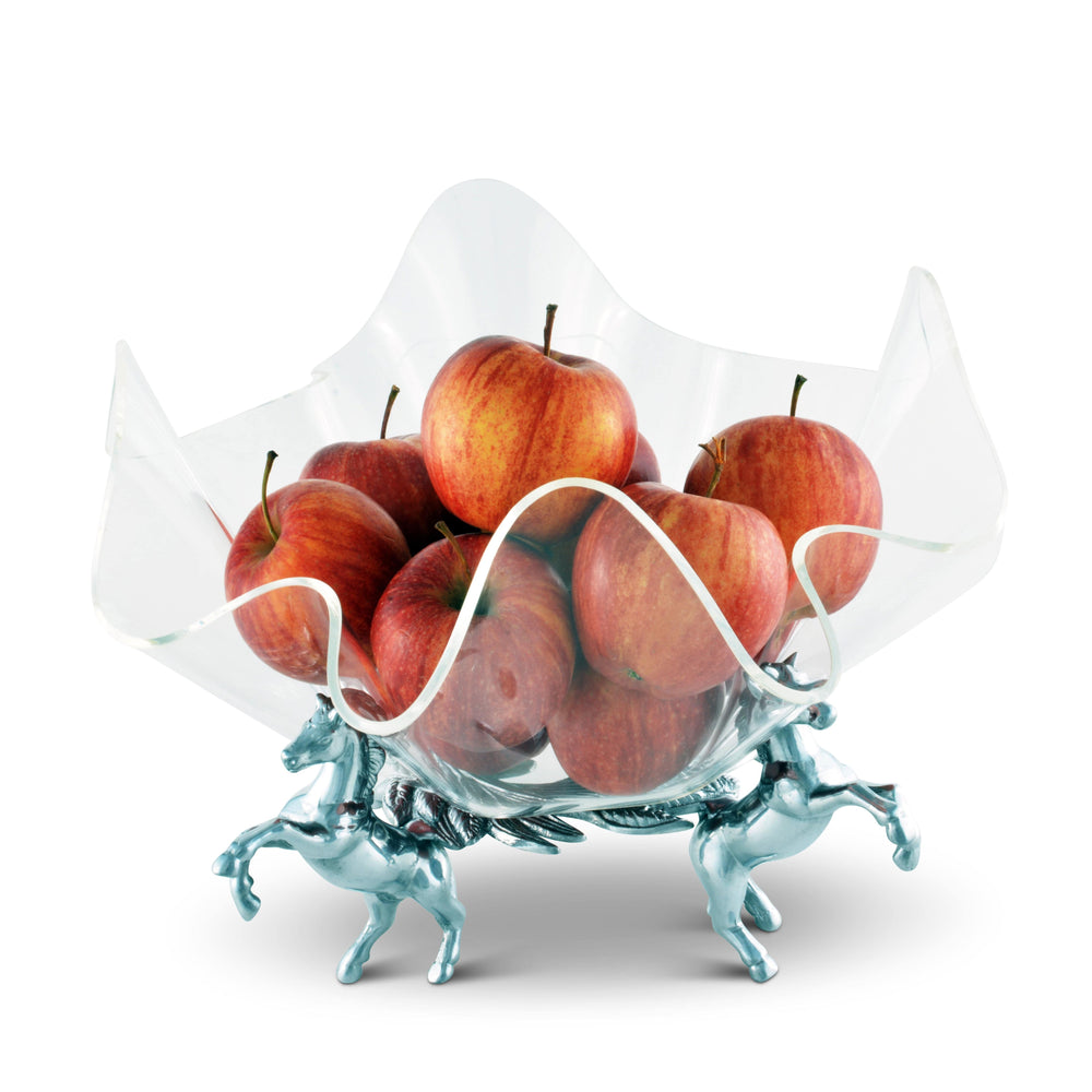 Horse Stand Acrylic Bowl 11 - Equine Exchange Tack Shop