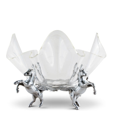 Horse Stand Acrylic Bowl 11 - Equine Exchange Tack Shop