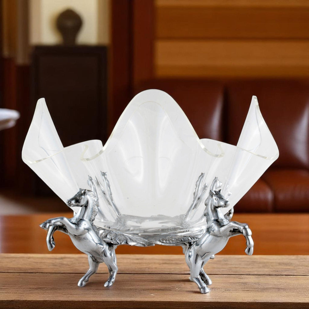 Horse Stand Acrylic Bowl 11 - Equine Exchange Tack Shop