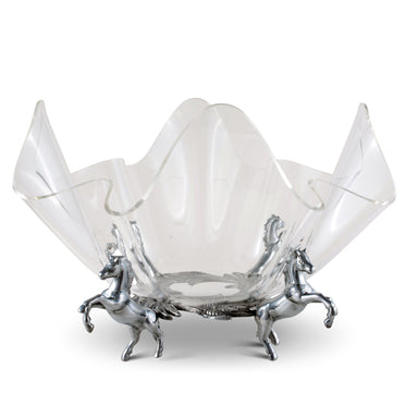 Horse Stand Acrylic Bowl 14 - Equine Exchange Tack Shop