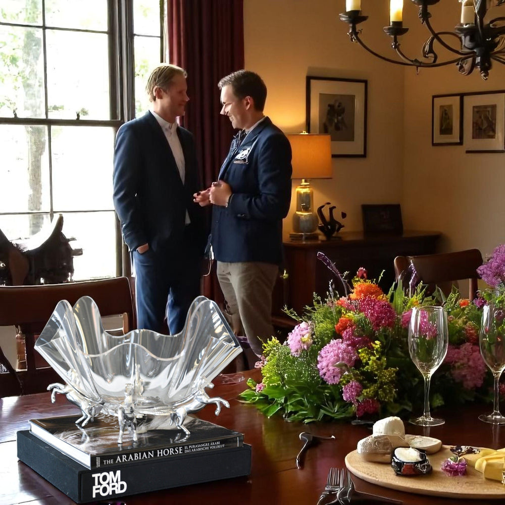 Horse Stand Acrylic Bowl 14 - Equine Exchange Tack Shop