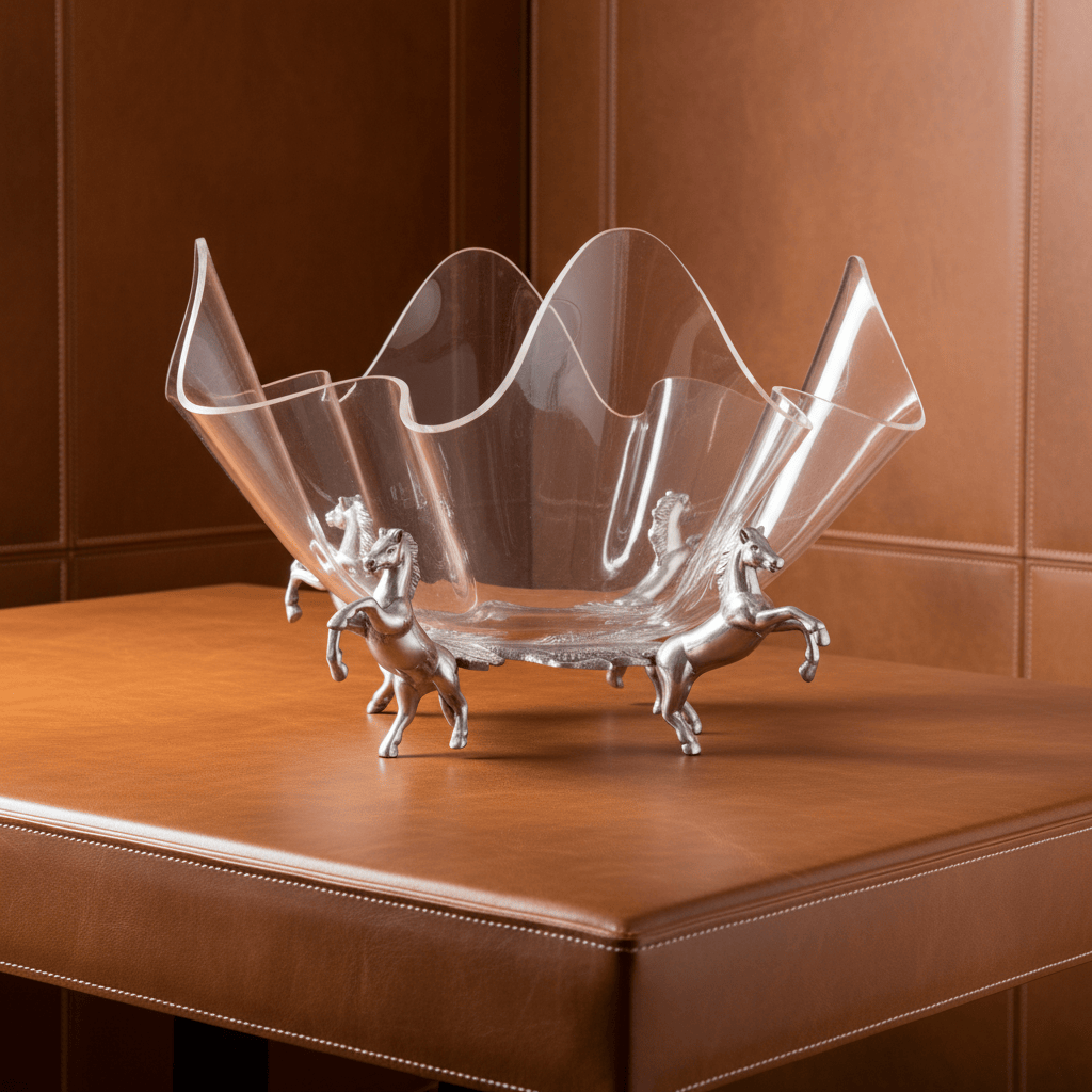 Horse Stand Acrylic Bowl 14