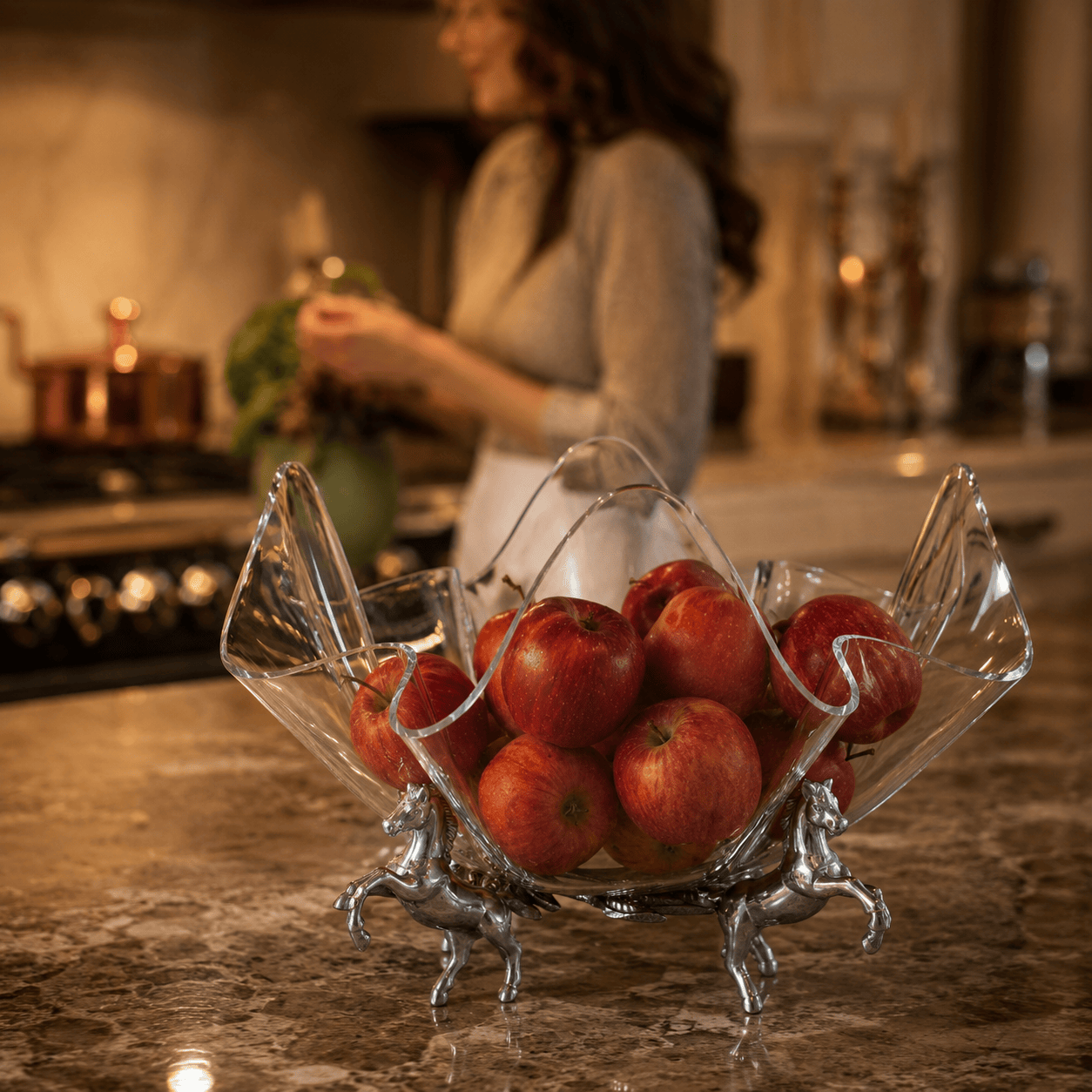 Horse Stand Acrylic Bowl 14
