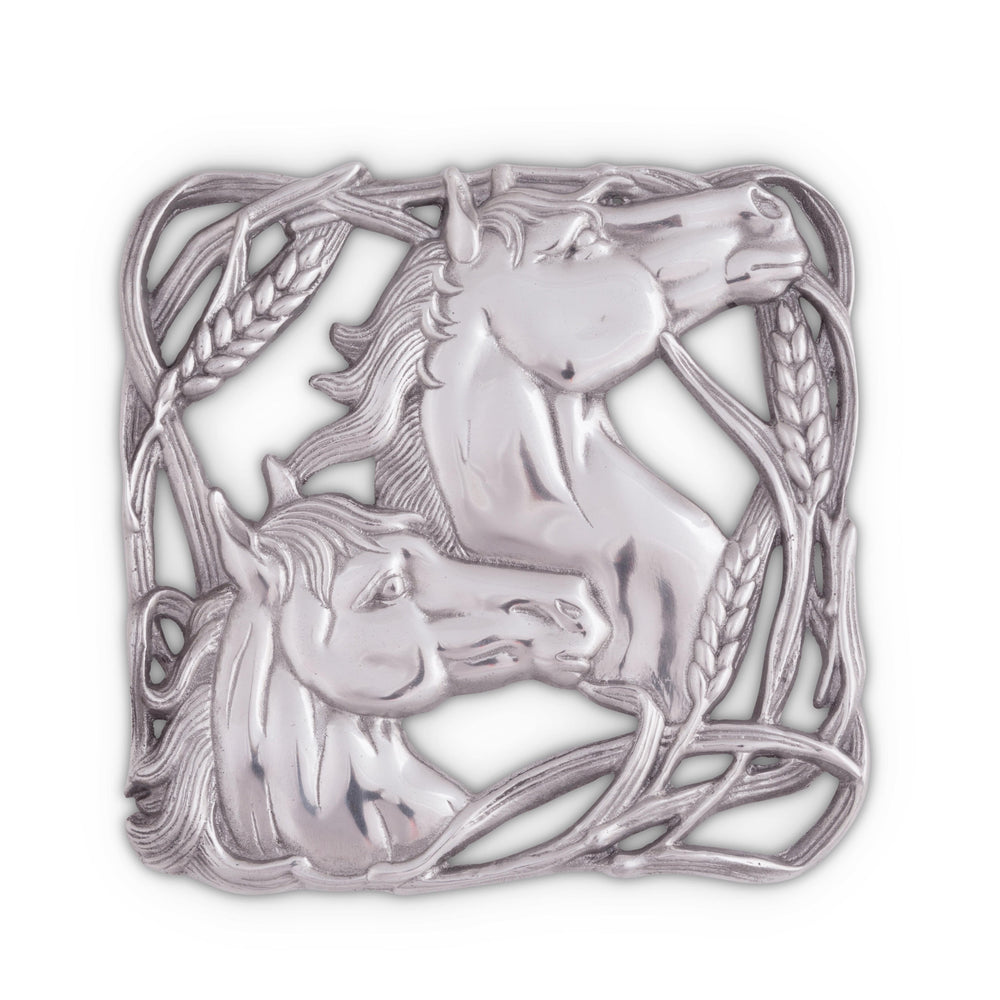 Horse with Wheat Trivet - Equine Exchange Tack Shop