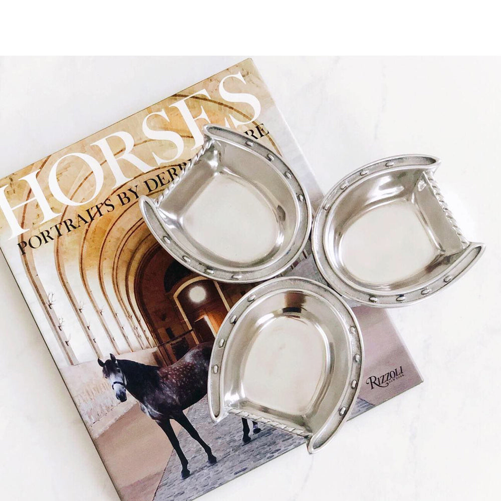 Horseshoe 3-Bowl Bowl - Equine Exchange Tack Shop
