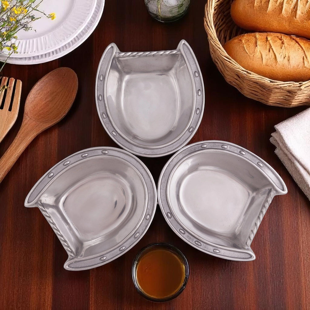 Horseshoe 3-Bowl Bowl - Equine Exchange Tack Shop