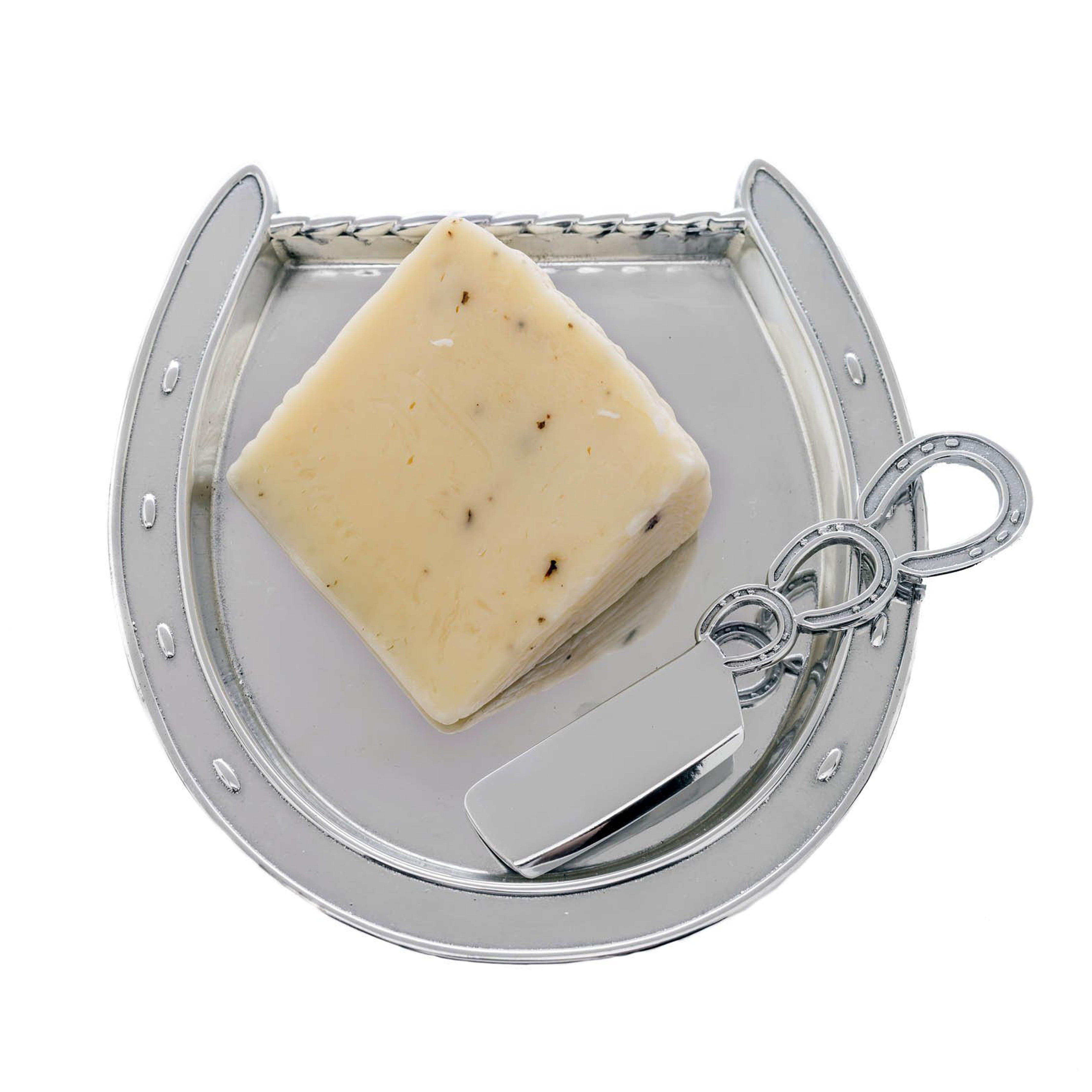 Horseshoe Plate with Server - Equine Exchange Tack Shop
