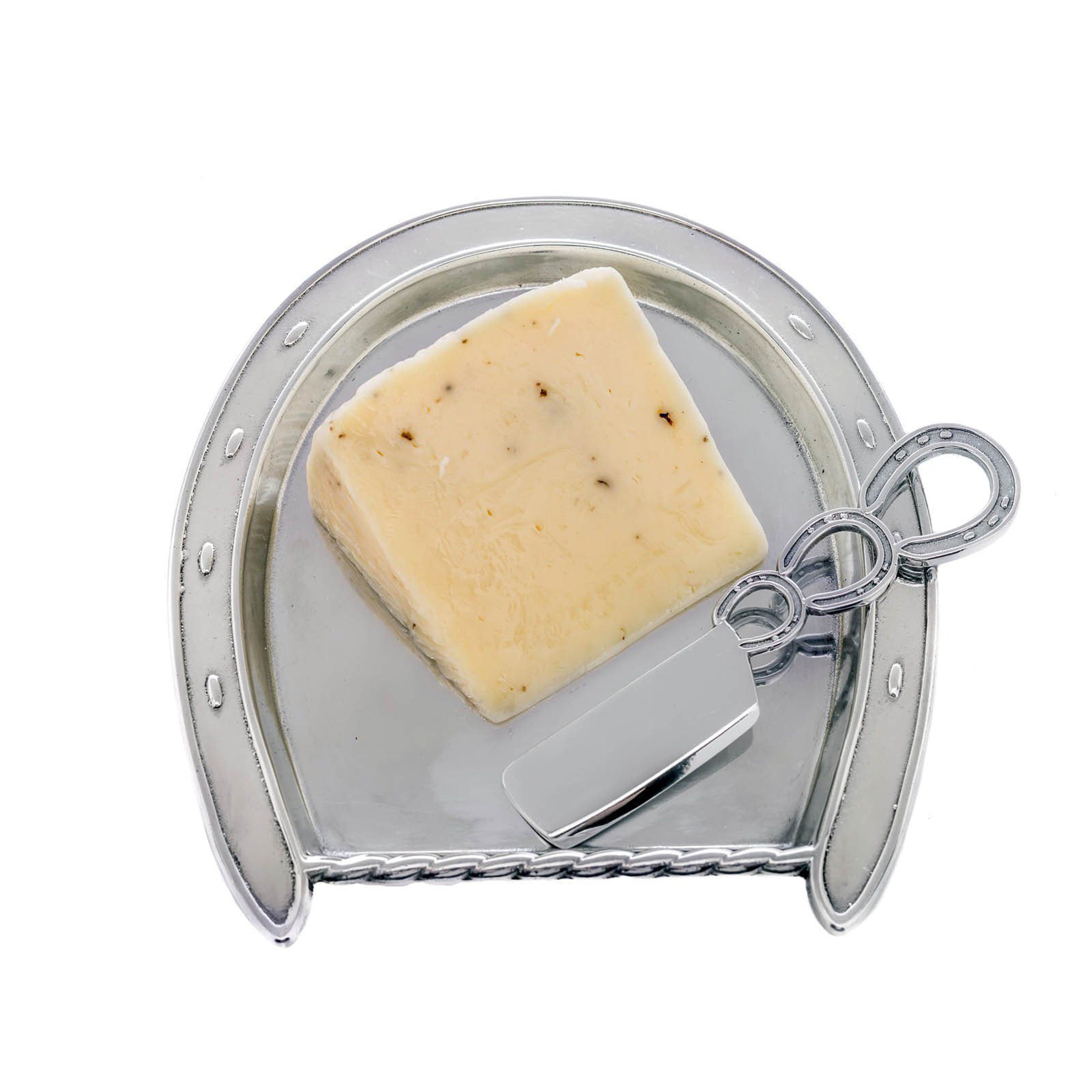 Horseshoe Plate with Server - Equine Exchange Tack Shop