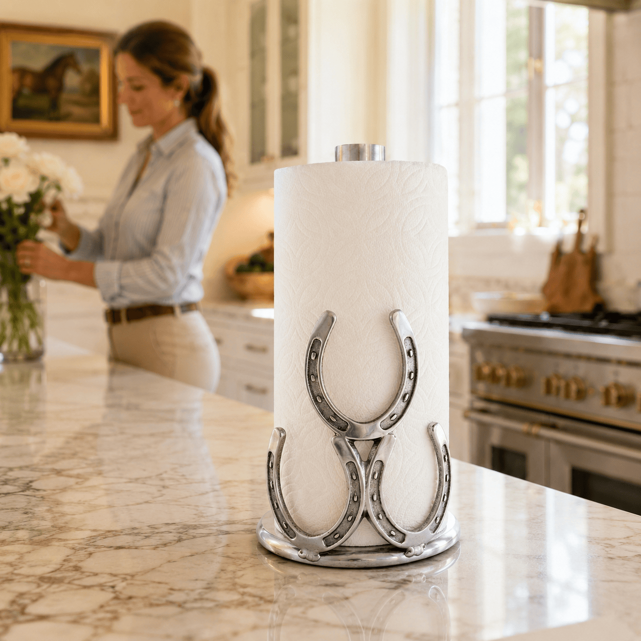 Horseshoe Towel Holder
