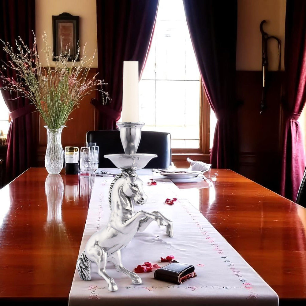 Rearing Horse Candlestick - Equine Exchange Tack Shop