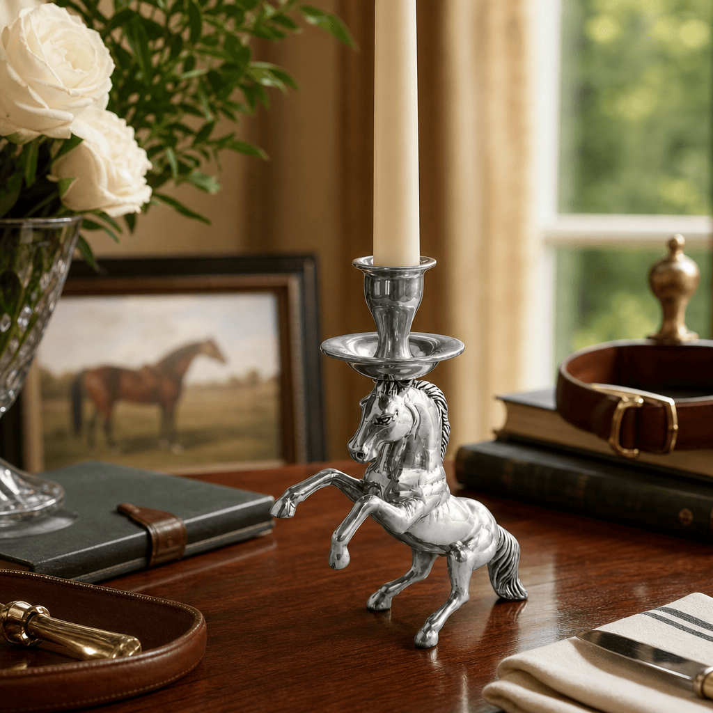 Rearing Horse Candlestick
