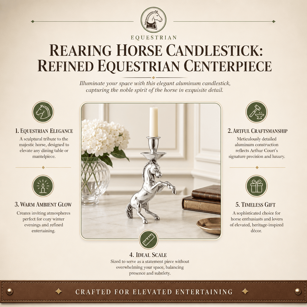 Rearing Horse Candlestick