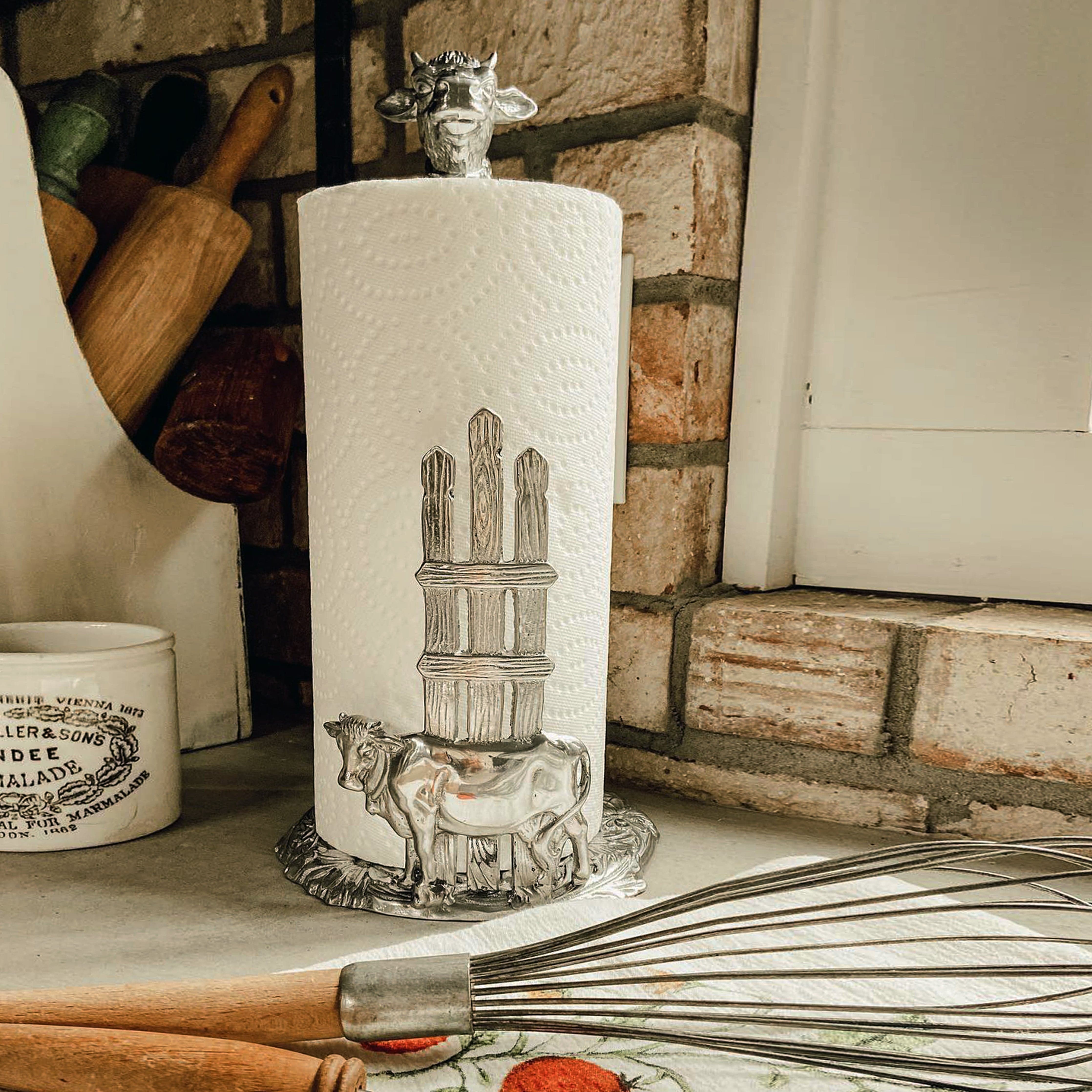 Cow Paper Towel Holder - Equine Exchange Tack Shop