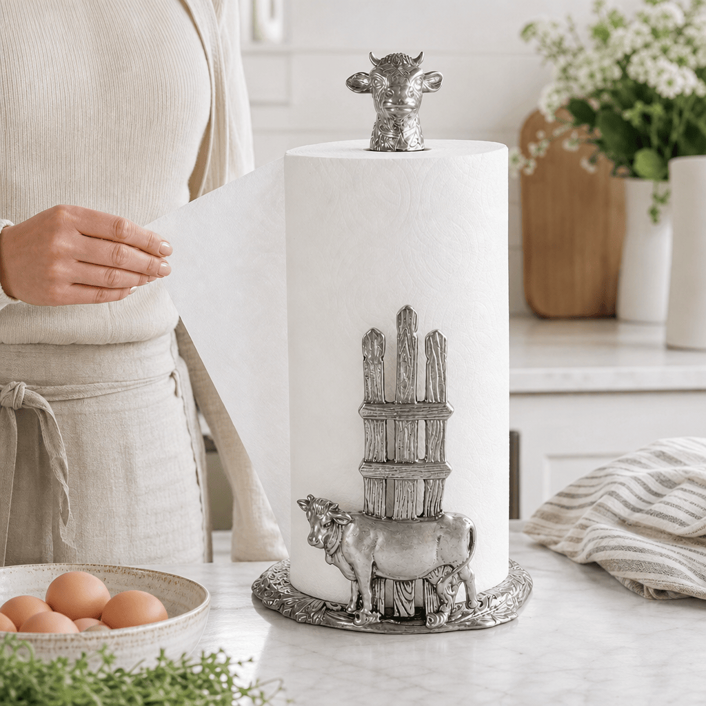Cow Paper Towel Holder  