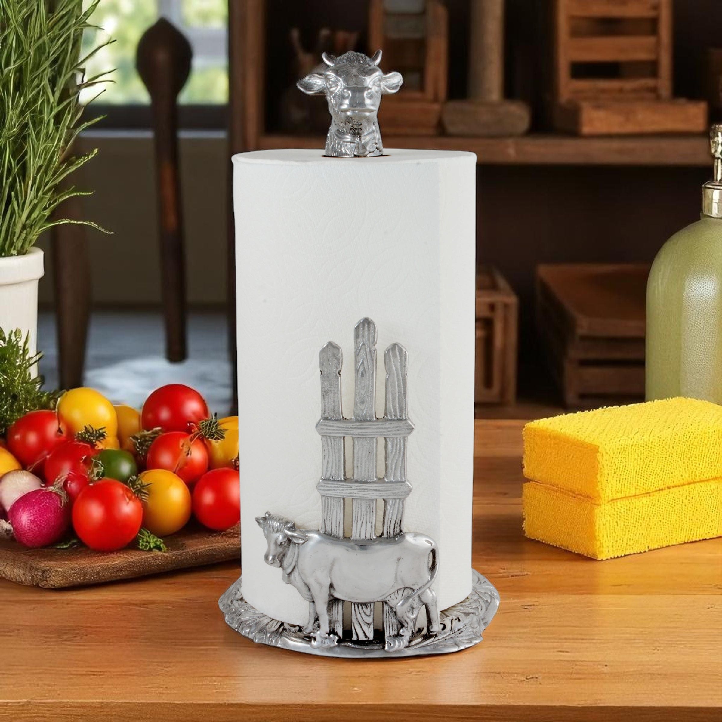 Cow Paper Towel Holder  