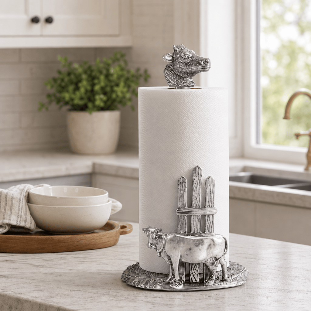 Cow Paper Towel Holder  
