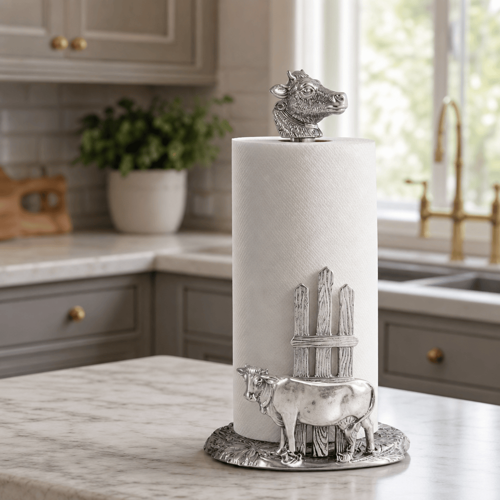 Cow Paper Towel Holder  
