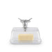 Glass Butter Dish - Cow - Equine Exchange Tack Shop