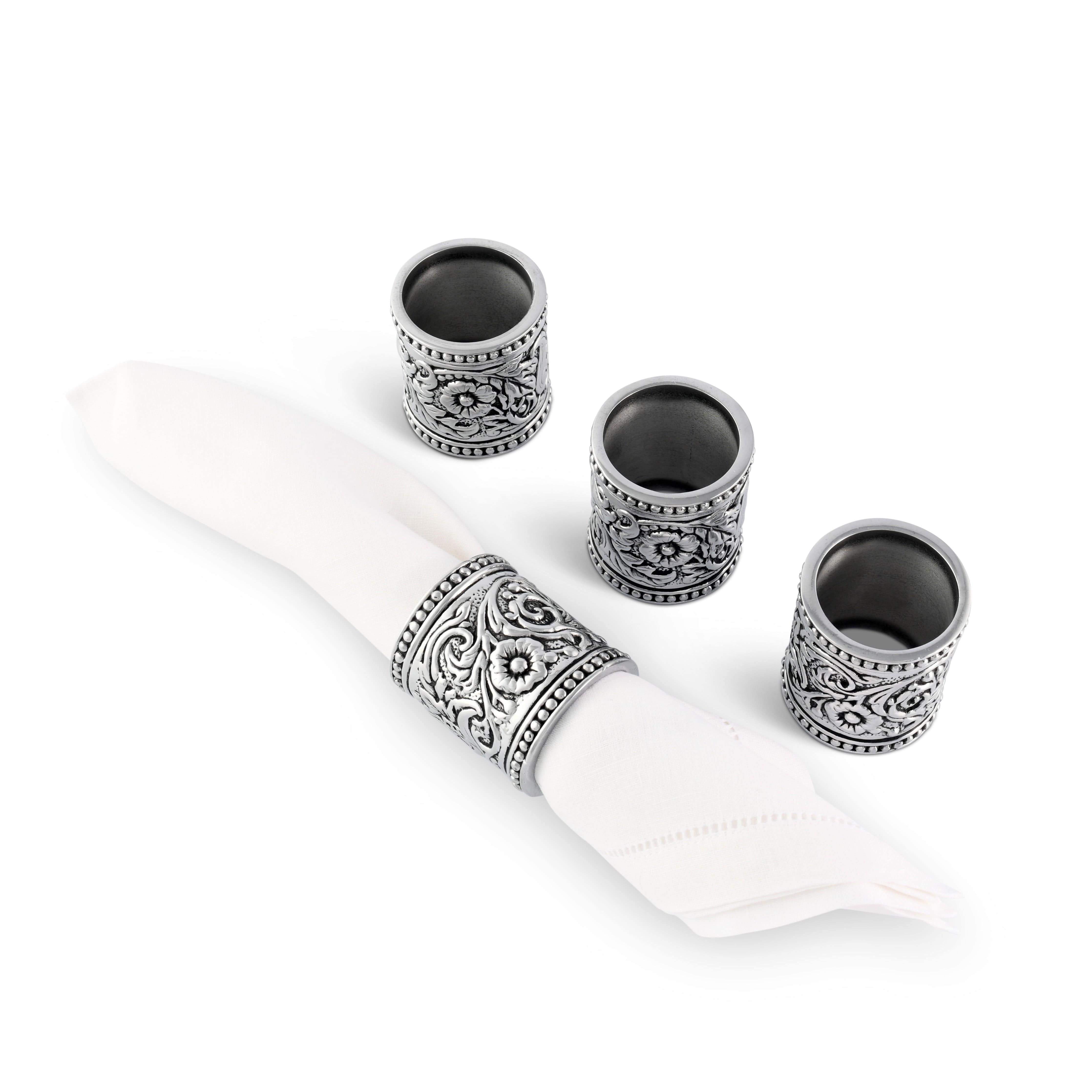 Concho Pattern Napkin Rings Set of 4 - Equine Exchange Tack Shop