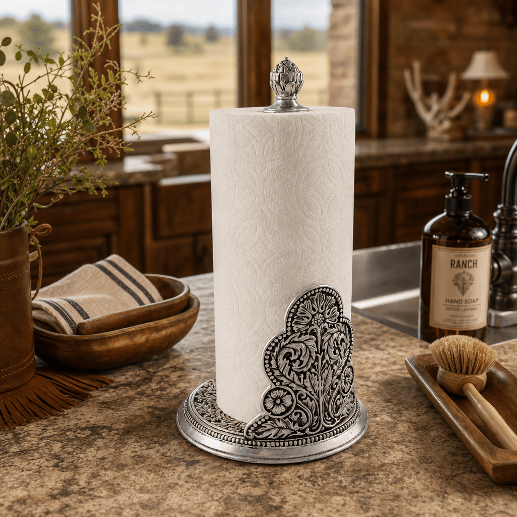 Concho Pattern Paper Towel Holder