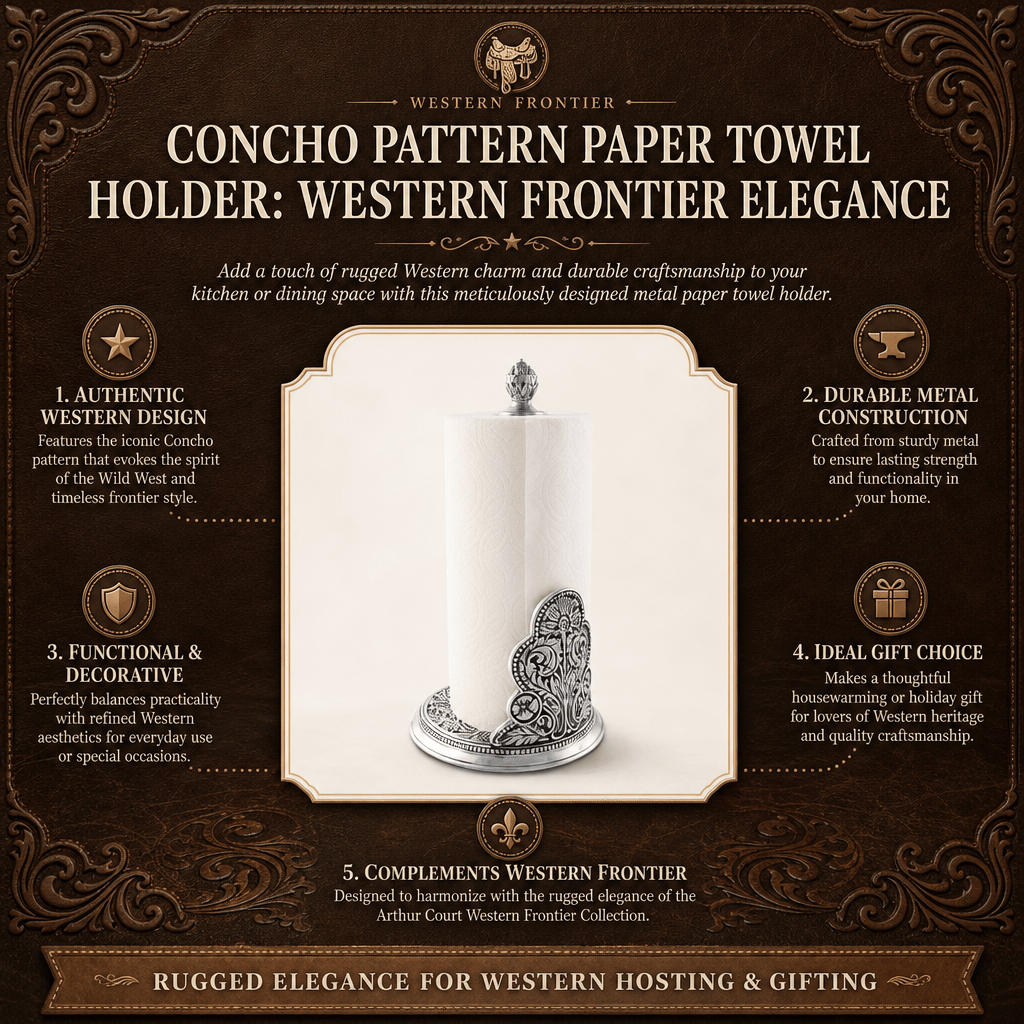 Concho Pattern Paper Towel Holder
