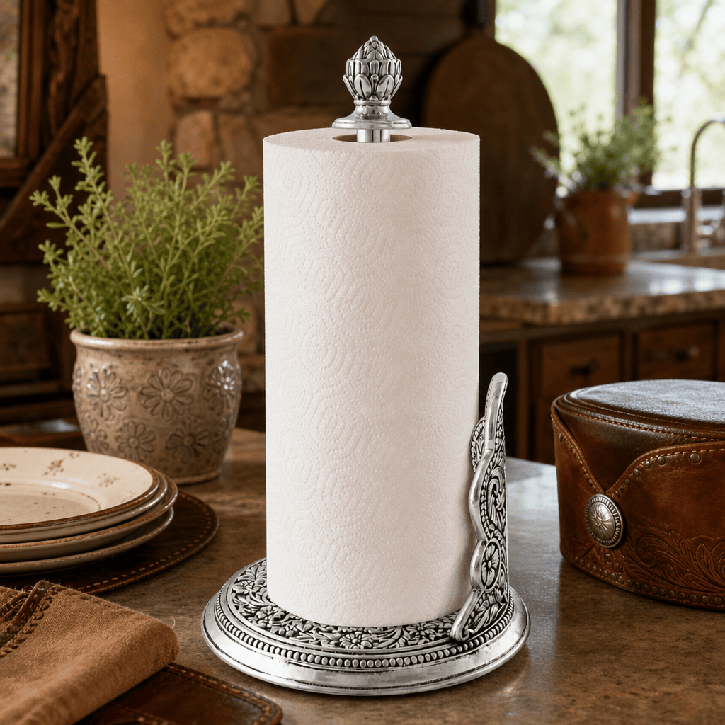 Concho Pattern Paper Towel Holder