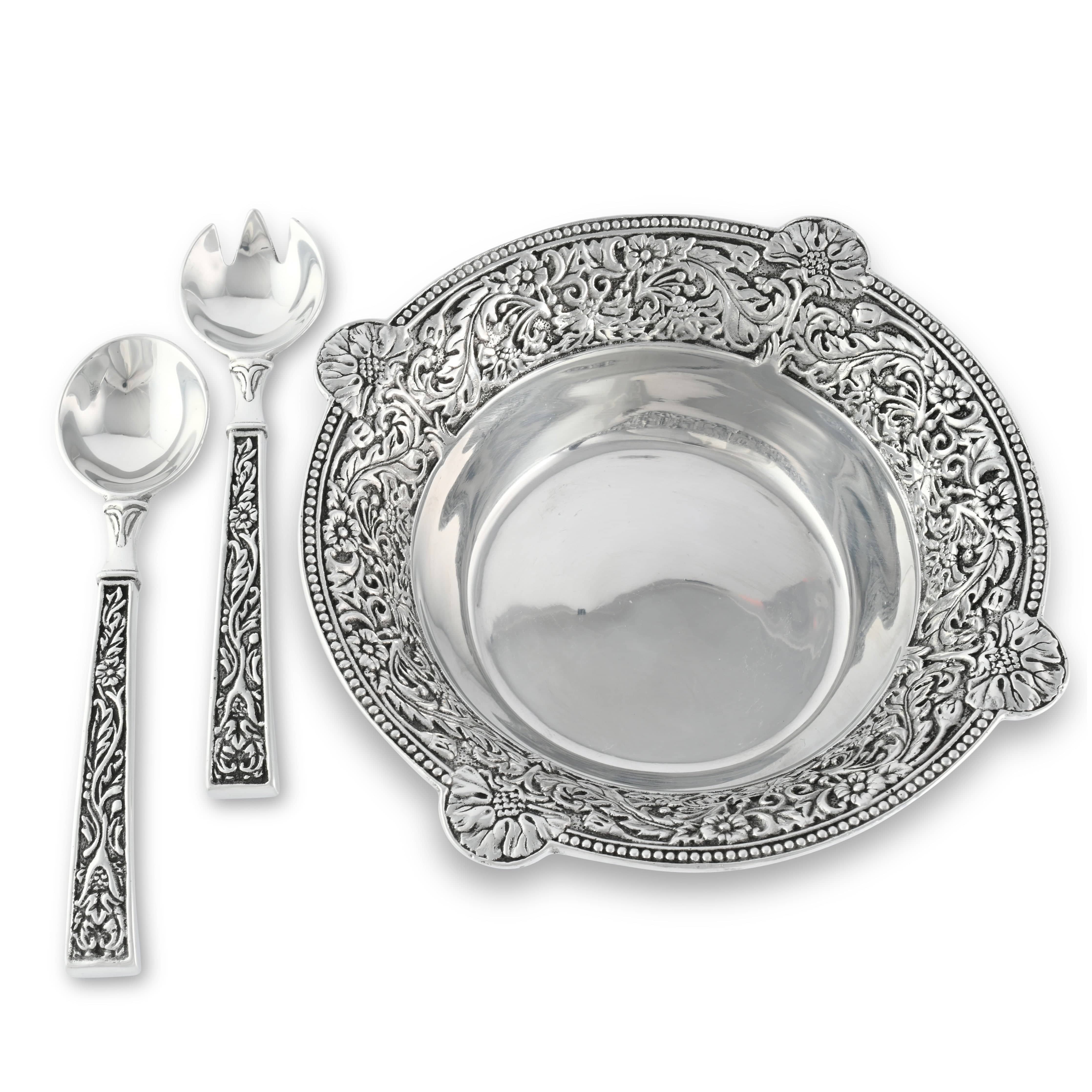 Concho Pattern Salad Bowl with Serving Set - Equine Exchange Tack Shop