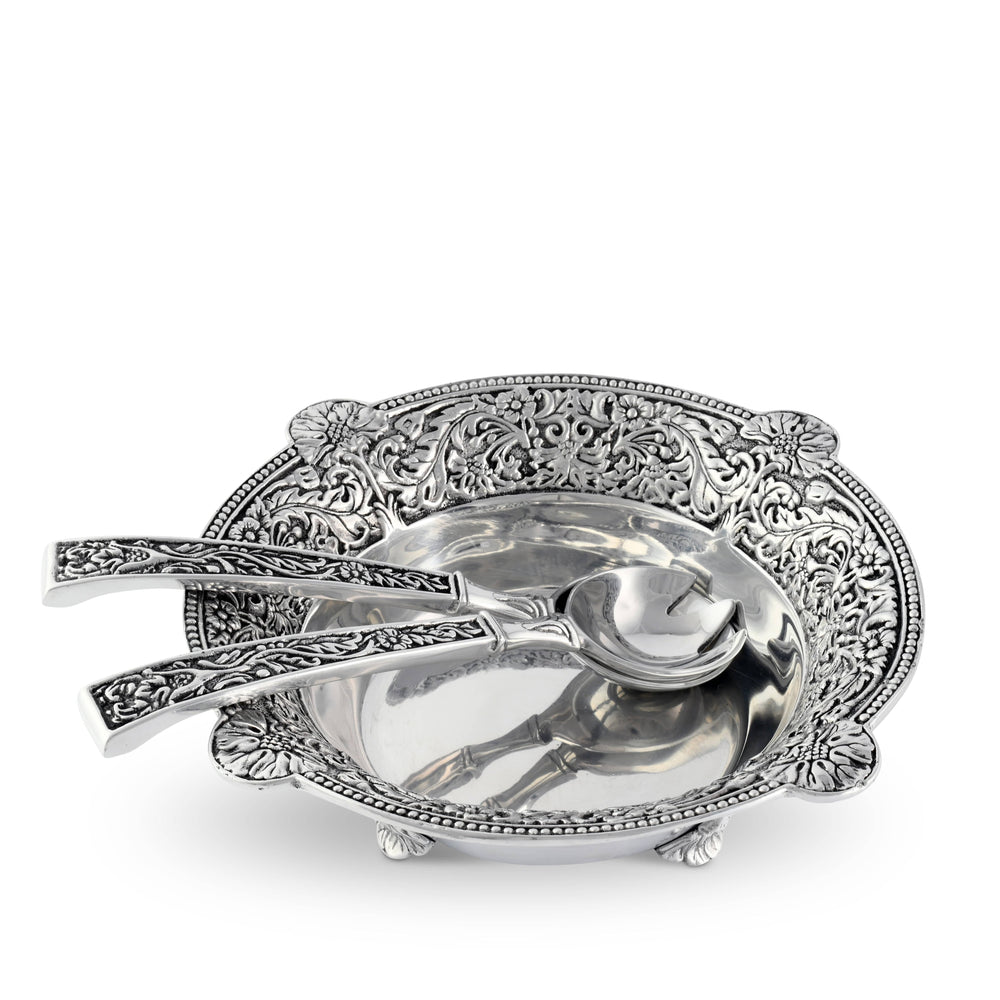 Concho Pattern Salad Bowl with Serving Set - Equine Exchange Tack Shop