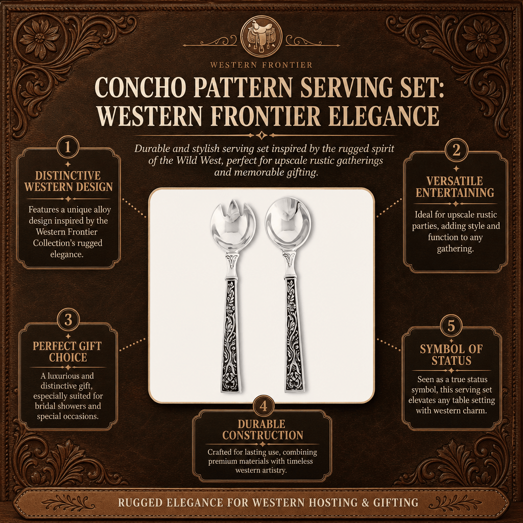 Concho Pattern Serving Set
