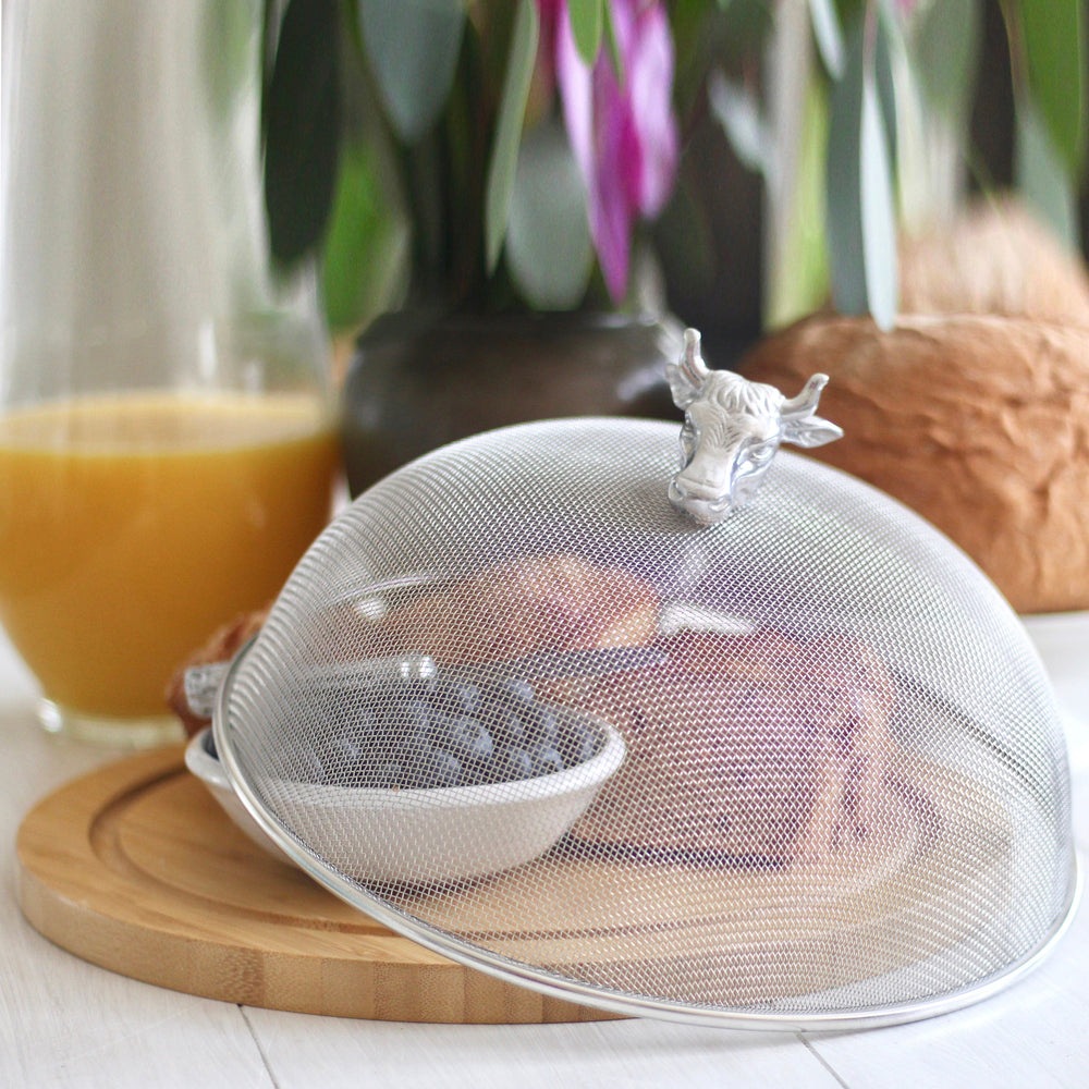 Cow Head 3 Piece Picnic Cheese Board / Spreader