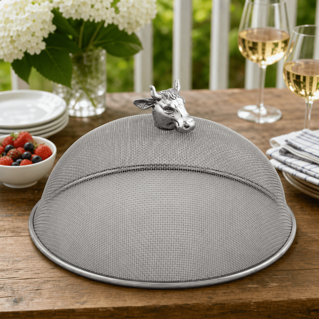 Cow Head Stainless Mesh Picnic Cover