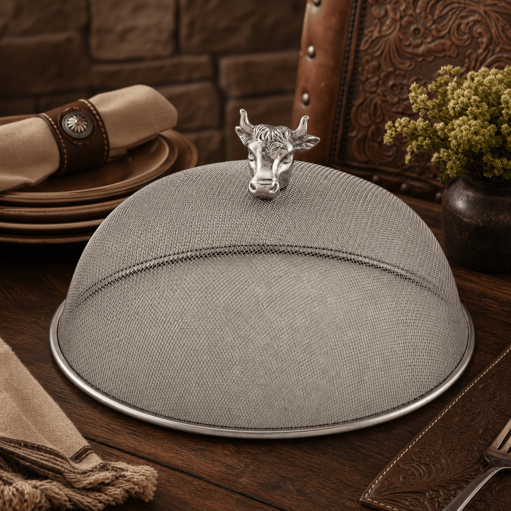 Cow Head Stainless Mesh Picnic Cover