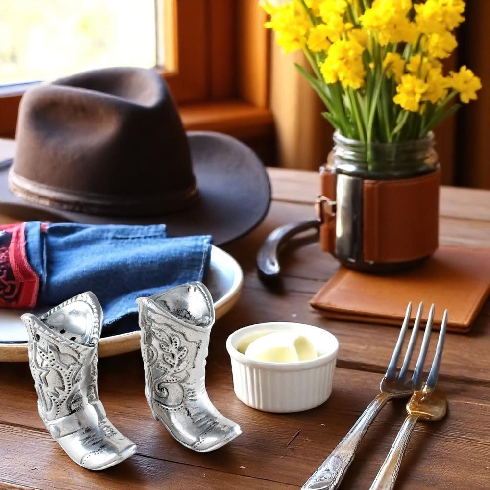 Cowboy Boot Salt and Pepper Set - Equine Exchange Tack Shop
