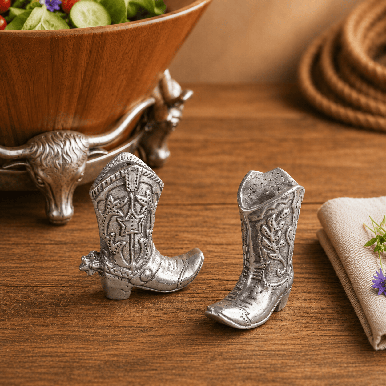 Cowboy Boot Salt and Pepper Set