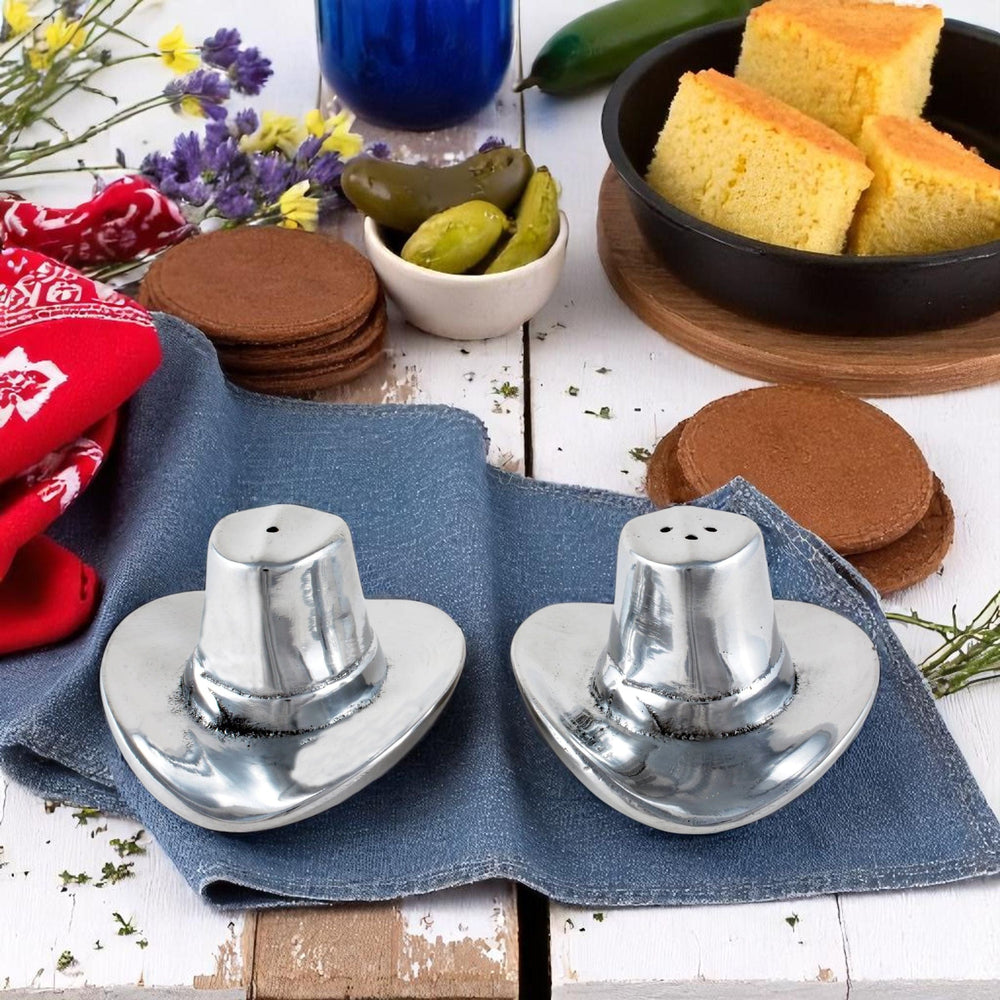 Cowboy Hat Salt and Pepper Set - Equine Exchange Tack Shop