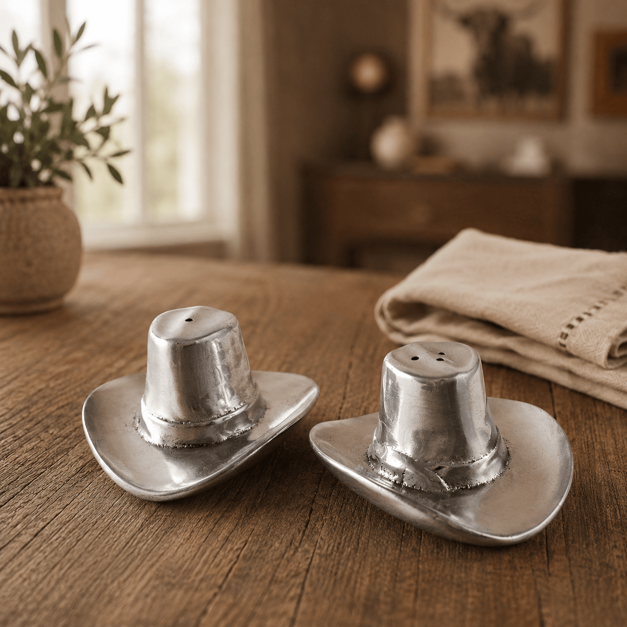 Cowboy Hat Salt and Pepper Set