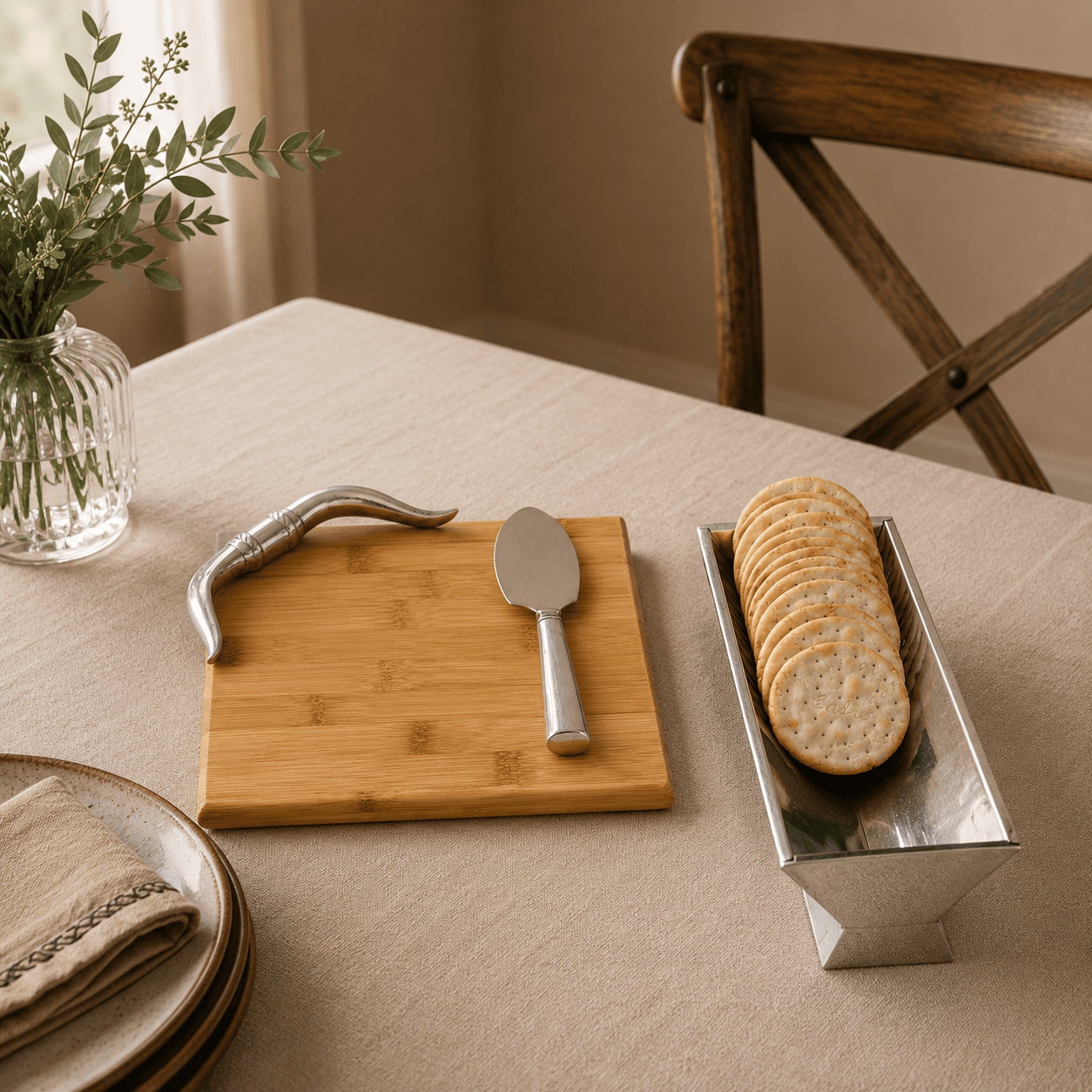 Longhorn Bamboo Cheese Set