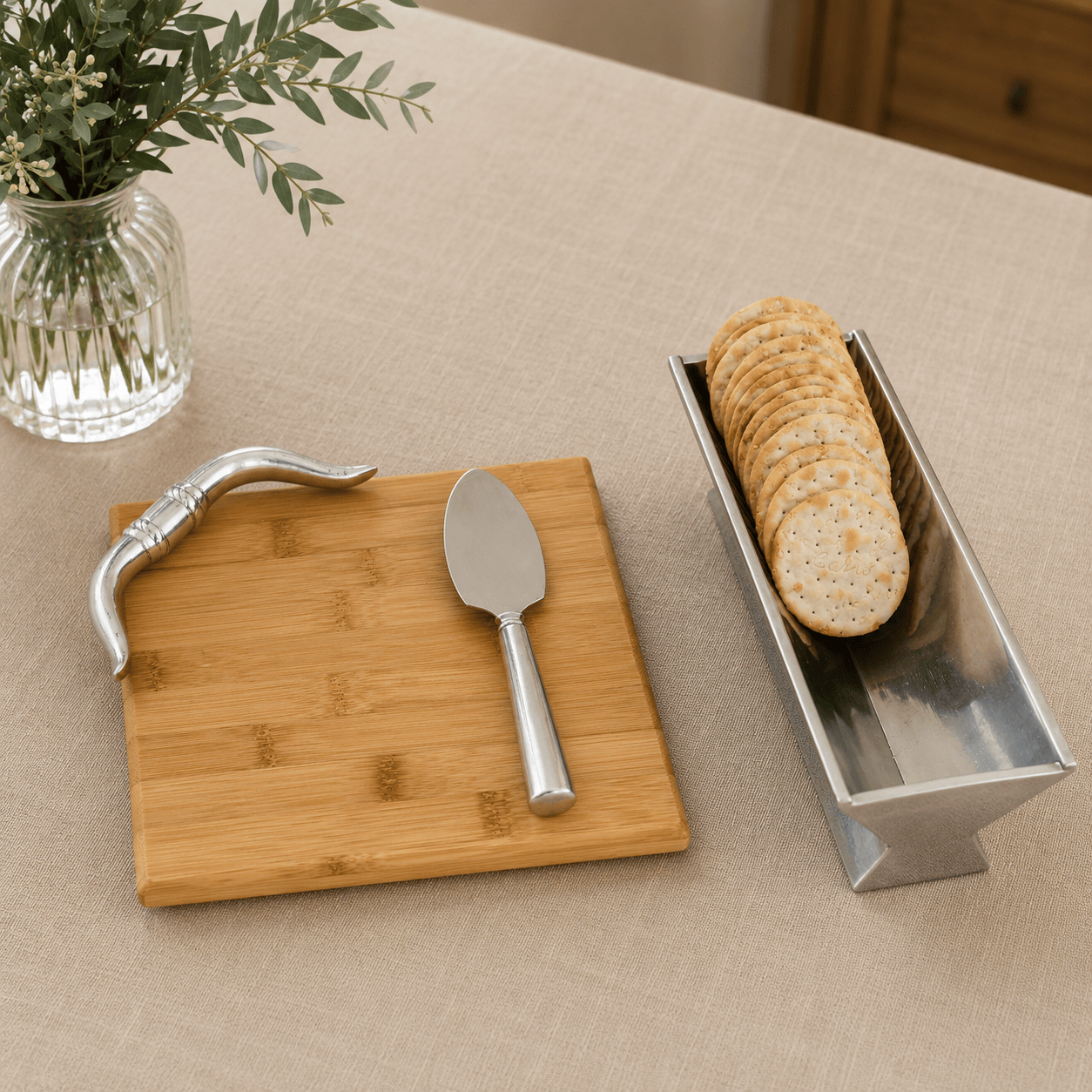 Longhorn Bamboo Cheese Set
