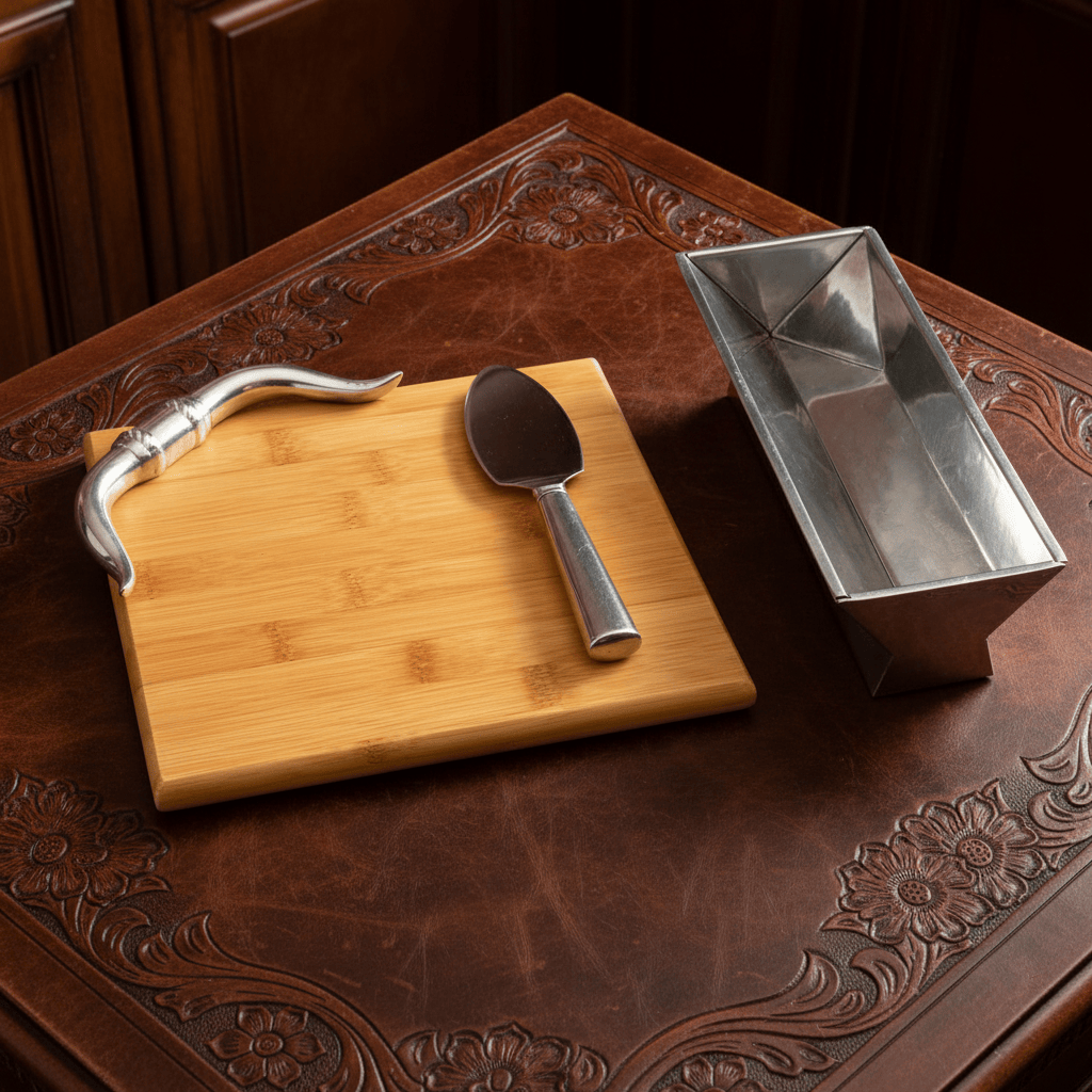 Longhorn Bamboo Cheese Set